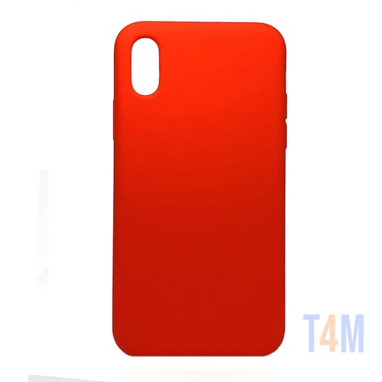 Capa de Silicone para Apple iPhone X/XS Vermelho